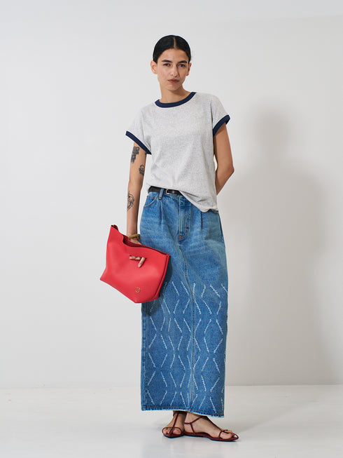 LEATHER FOLDABLE BAG /Y252-01059